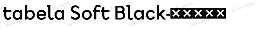 tabela Soft Black字体转换